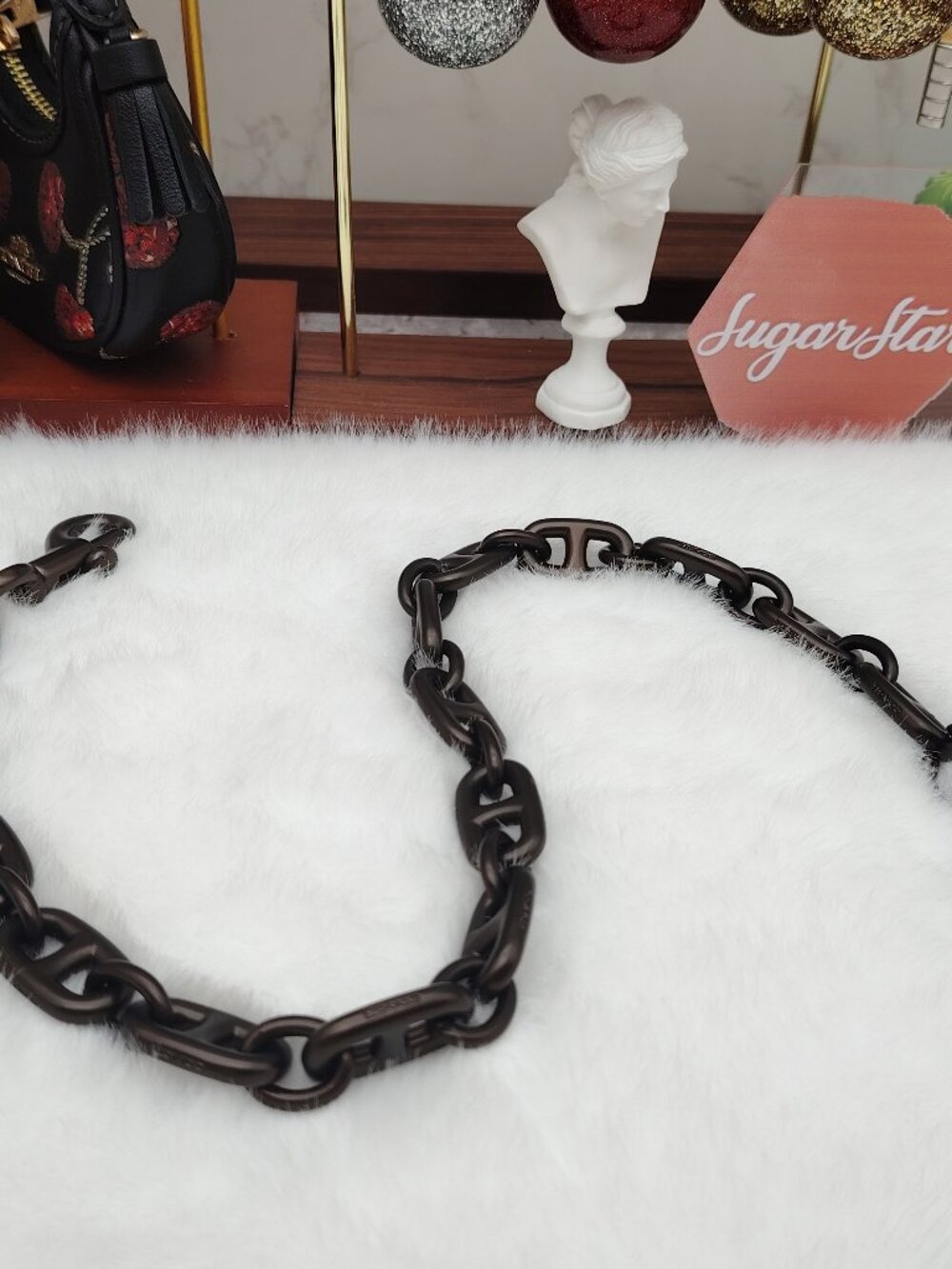 Coach Brass Beat Chain Strap Coach Bag Accessories - Picture 7 of 8